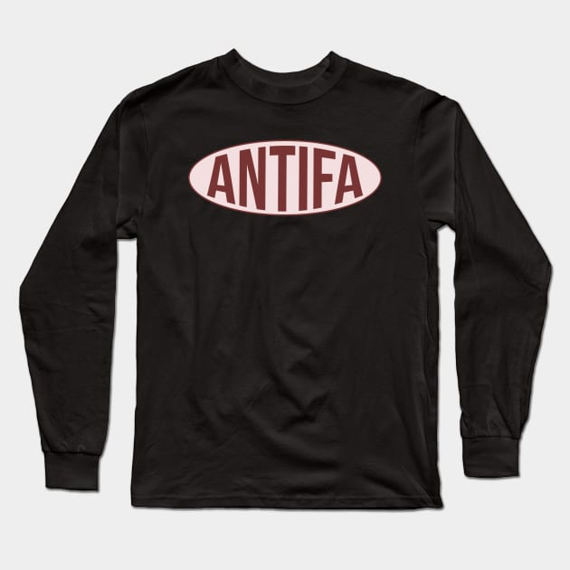 Antifa - Antifascist Long Sleeve T-Shirt by Football from the Left